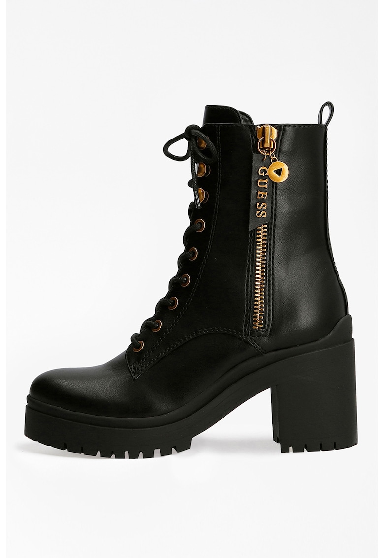 Боти Cabra от еко кожа с масивен ток GUESS