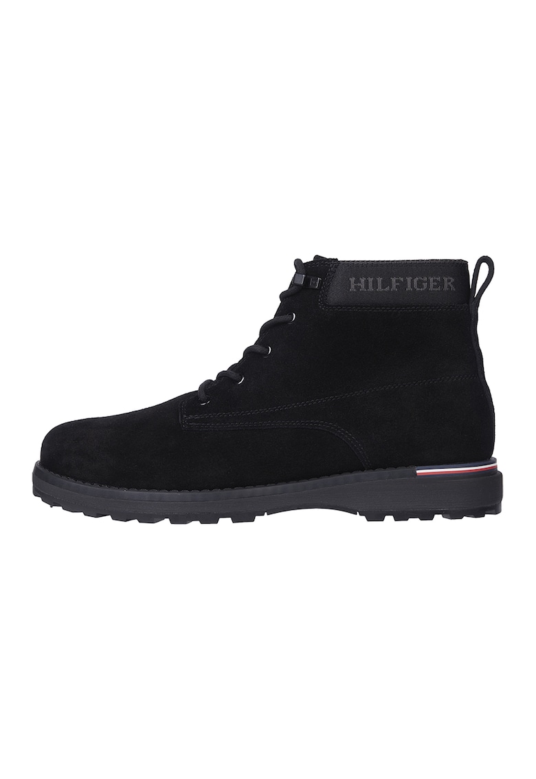Велурени боти с лого Tommy Hilfiger