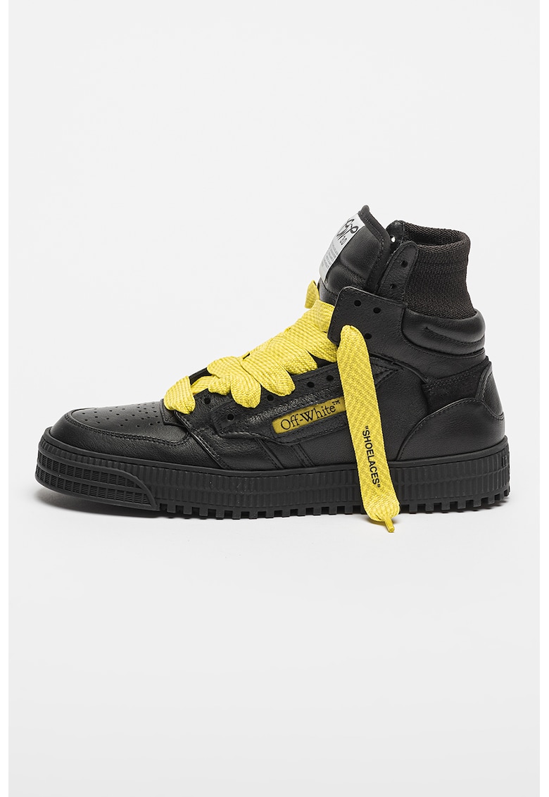 Кожени спортни обувки с висок профил OFF-WHITE