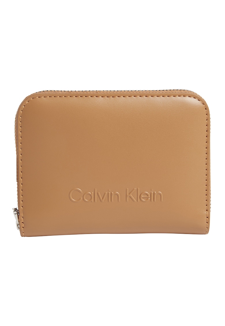 Портфейл от еко кожа с двойно прегъване CALVIN KLEIN