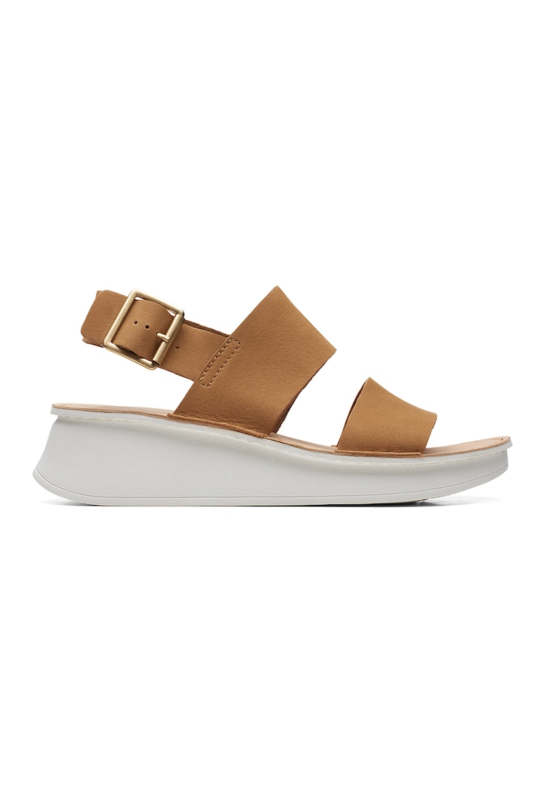 Скосени сандали от набук Clarks