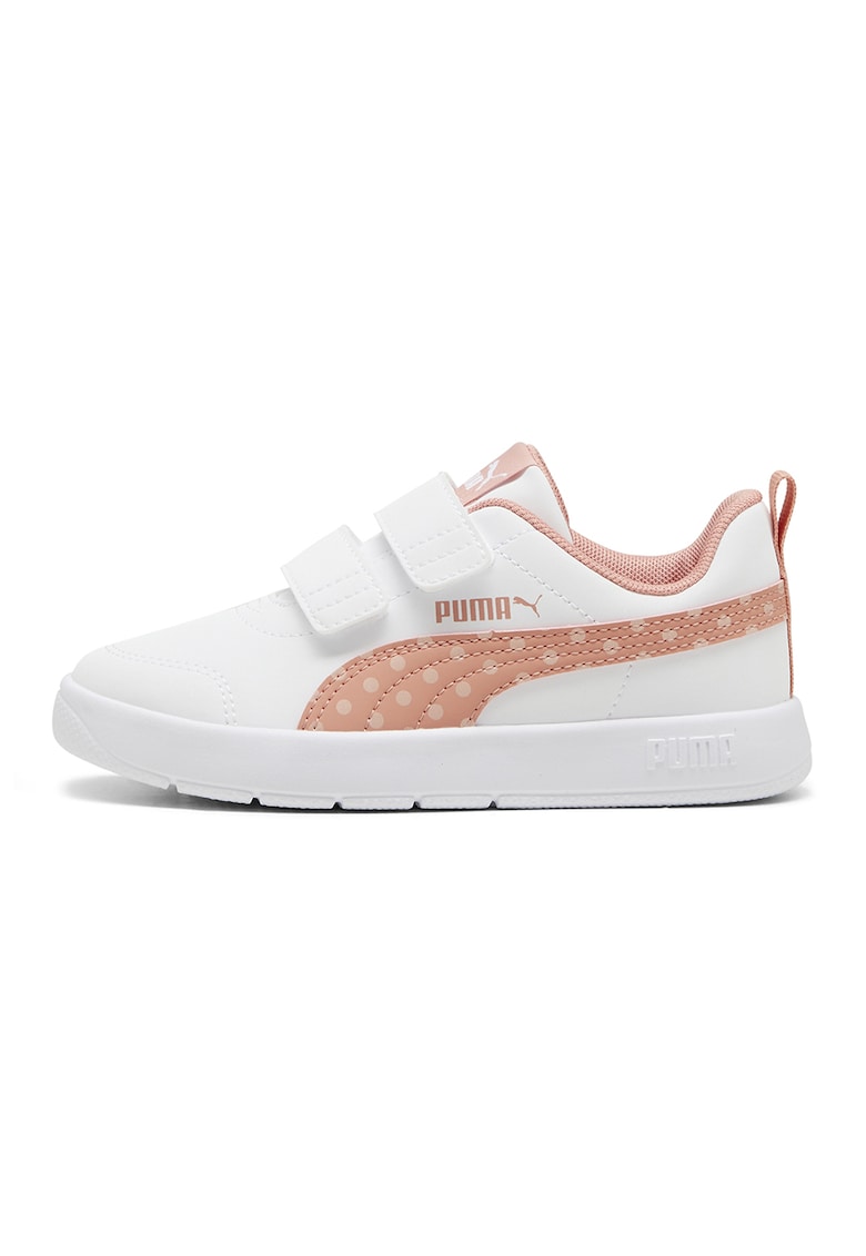 Спортни обувки Courtflex V3 от еко кожа с принт Puma