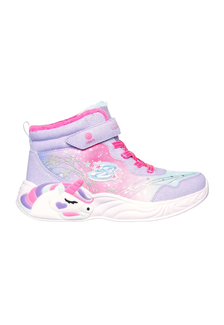 Боти с десен и LED светлини Skechers