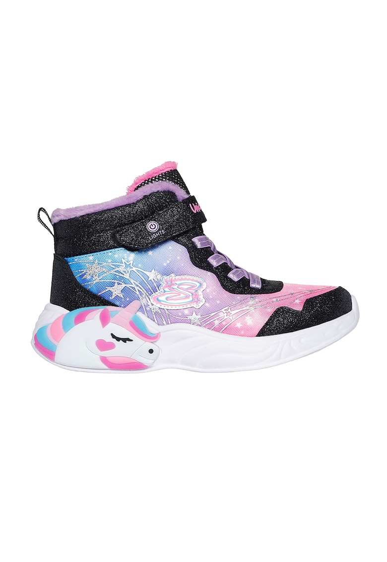 Боти с десен и LED светлини Skechers