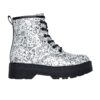 Боти с цип и десен Skechers