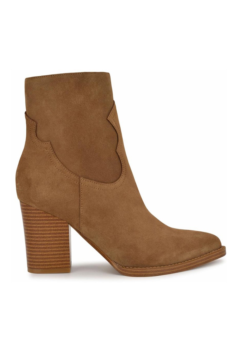 Велурени боти Taytay с масивен ток NINE WEST