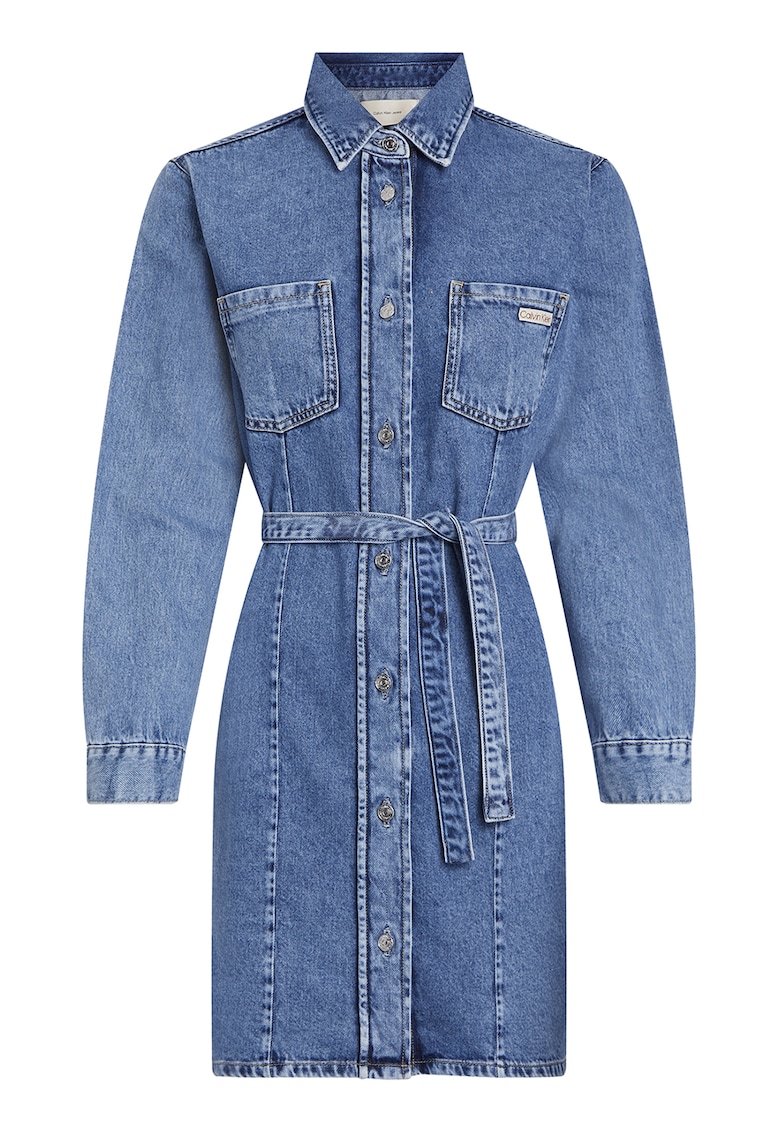 Дънкова рокля с колан CALVIN KLEIN JEANS