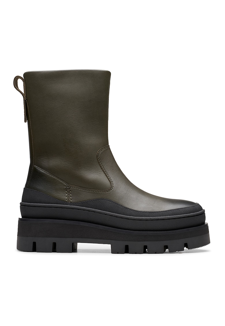 Кожени боти с масивен ток Clarks