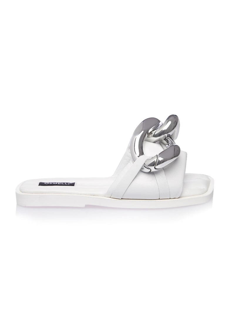 Кожени чехли Cloudly с верижка Gemelli Shoes