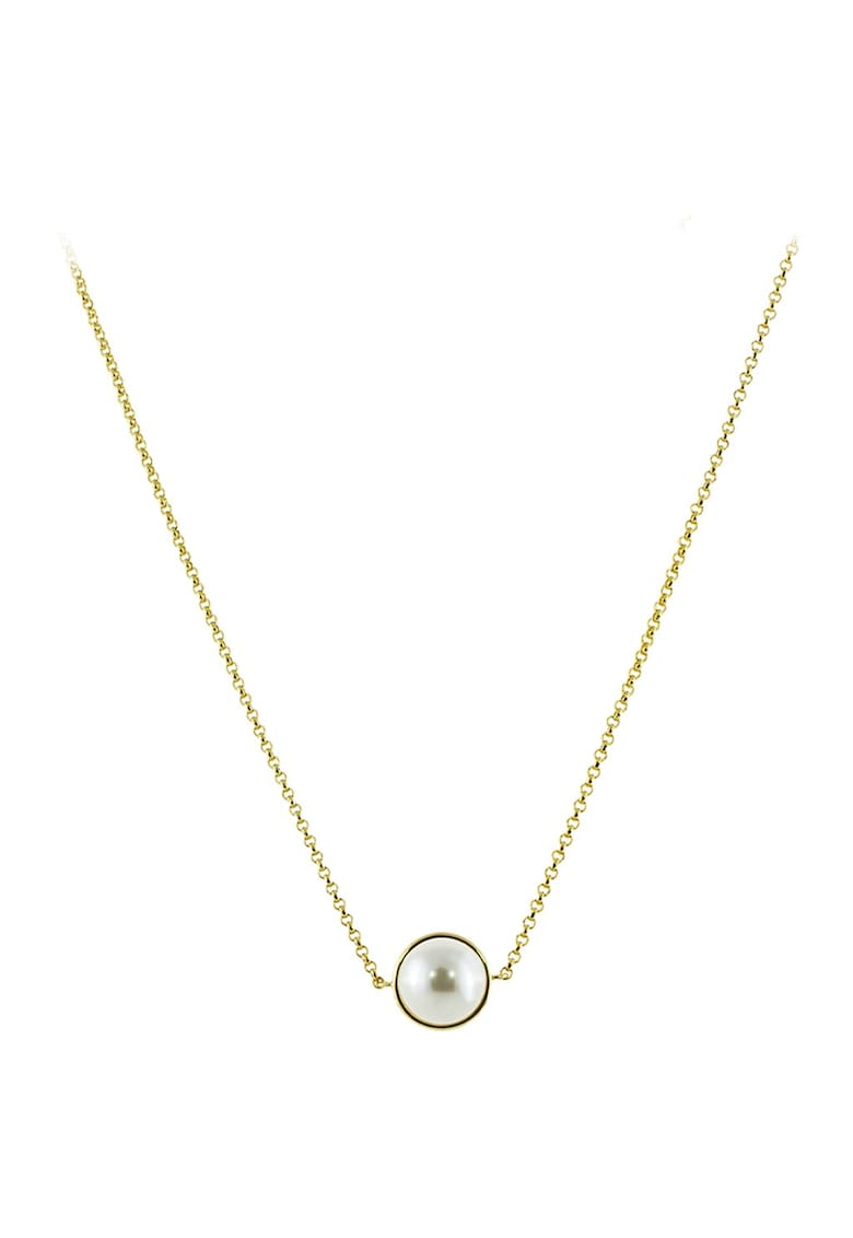 Колие с покритие от 14K злато и перла Loisir by Oxette