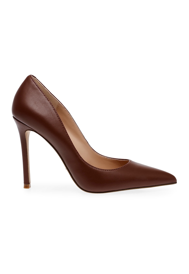 Обувки стилето Evelyn от кожа с ефект металик Steve Madden