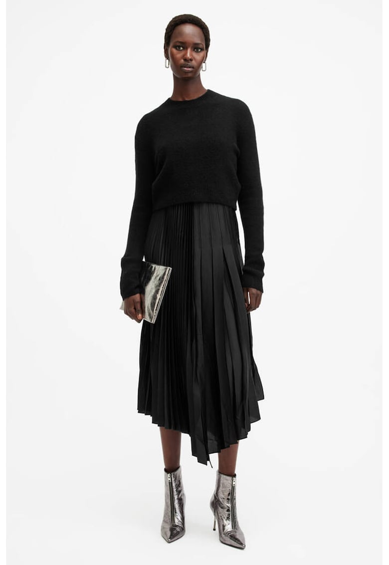 Плисирана рокля Jax с дизайн 2 в 1 AllSaints