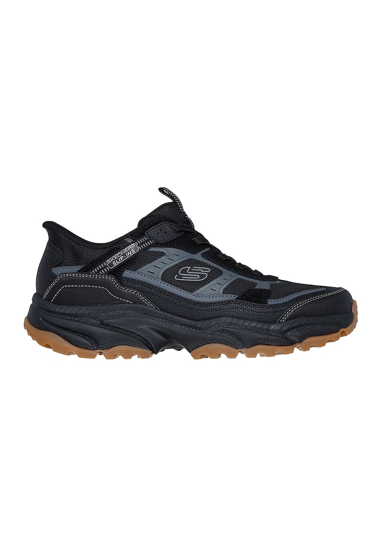 Полускосени мрежести спортни обувки с еластични връзки Skechers