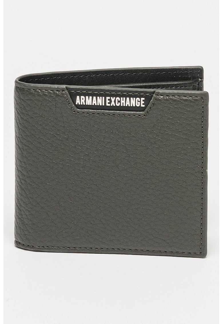 Портфейл с двойно прегъване и лого ARMANI EXCHANGE