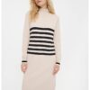 Рокля-пуловер с райе GreenPoint