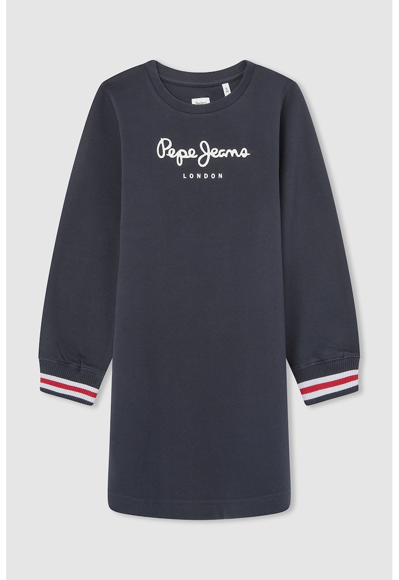 Рокля тип суитшърт с лого Pepe Jeans London