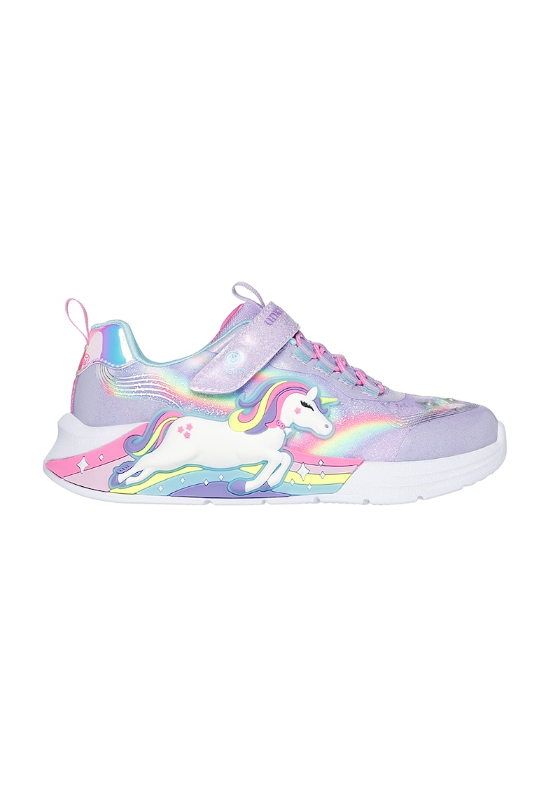 Спортни обувки S-Lights с графика и светещ дизайн Skechers