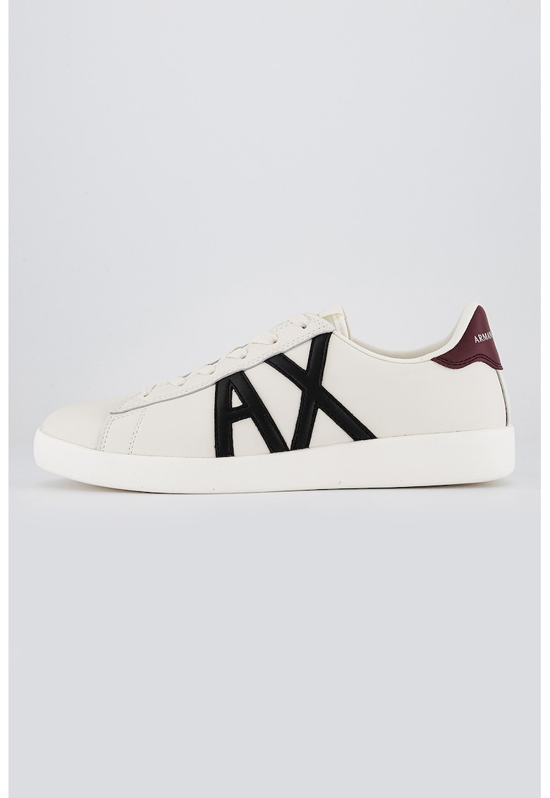 Спортни обувки с кожа и лого ARMANI EXCHANGE