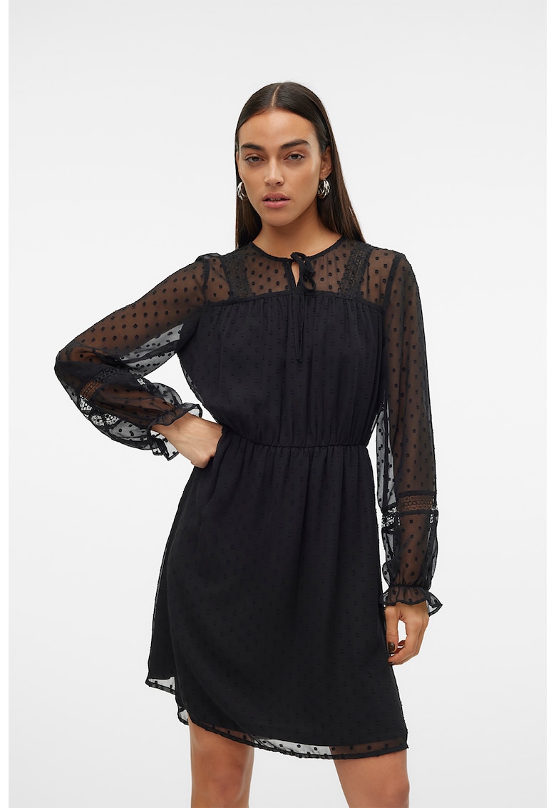 Шифонена рокля на точки Vero Moda
