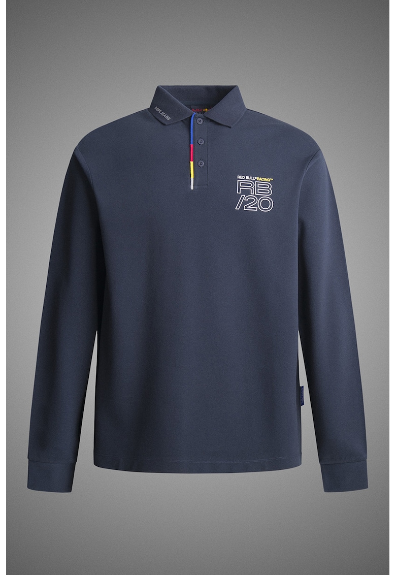 Pepe Jeans London - Блуза с яка и копчета Red Bull Racing by Pepe Jeans London