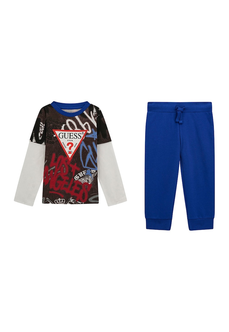 Блуза с лого и спортен панталон GUESS KIDS