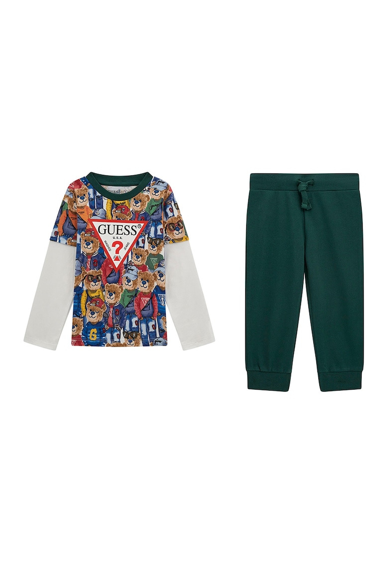 Блуза с лого и спортен панталон GUESS KIDS