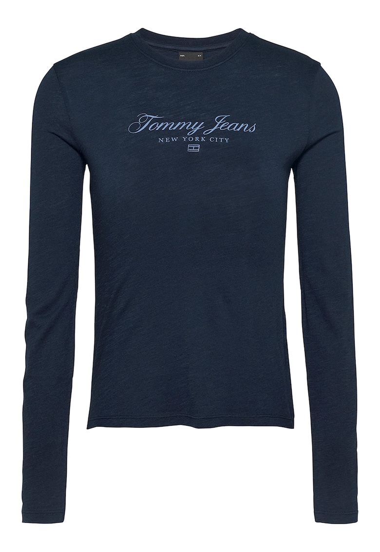 Блуза с модал и лого Tommy Jeans