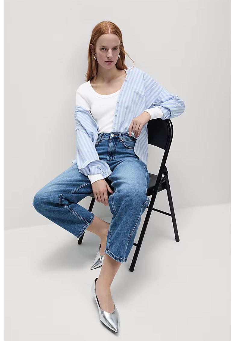 Блуза с овално деколте Marks  Spencer