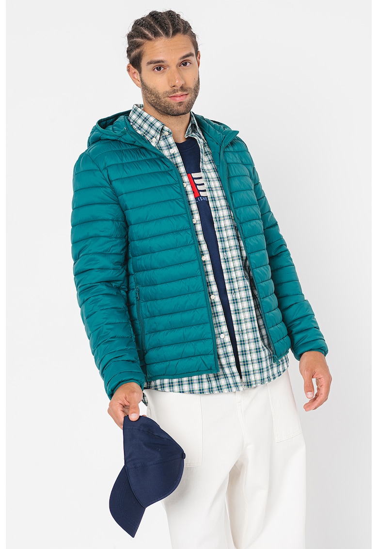 Ватирано зимно яке с качулка United Colors of Benetton