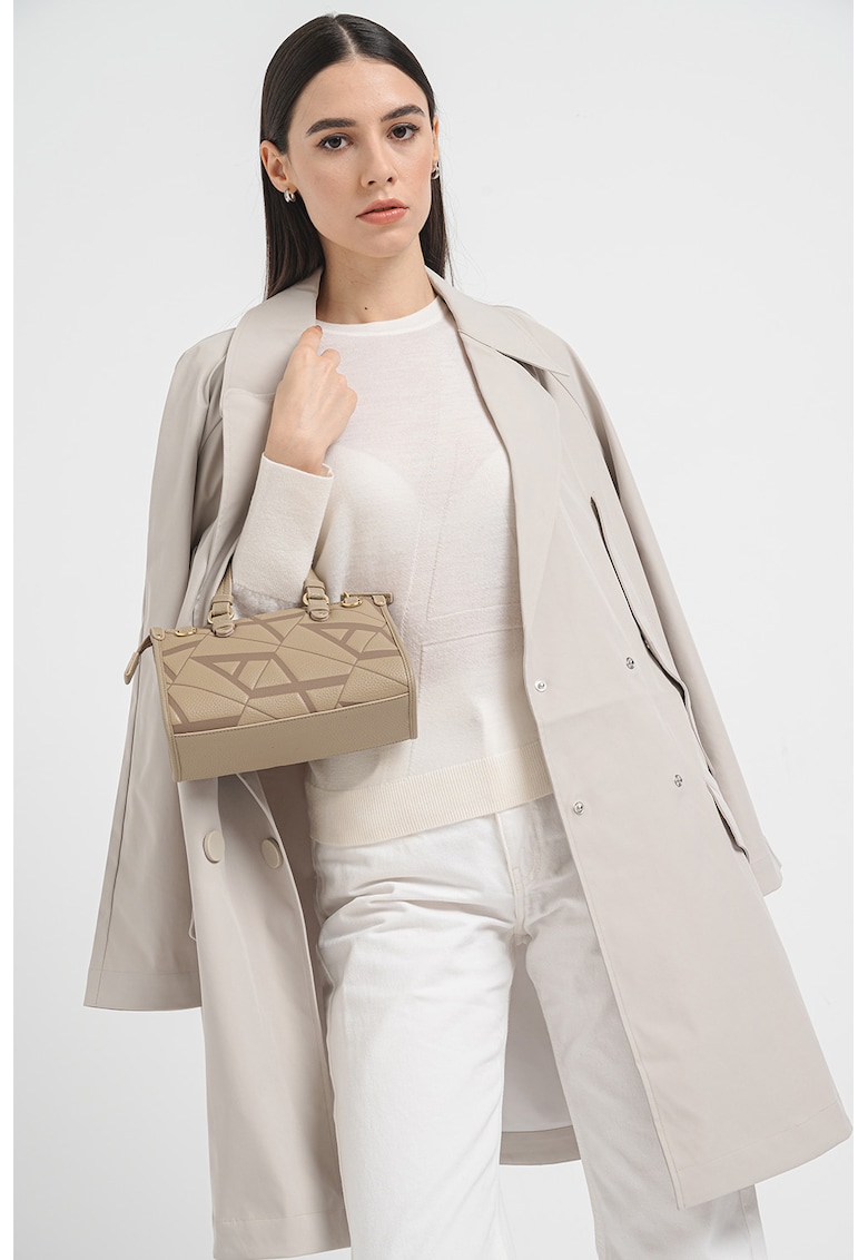Вълнен пуловер с овално деколте ARMANI EXCHANGE