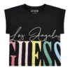 Десенирана тениска с памук GUESS KIDS