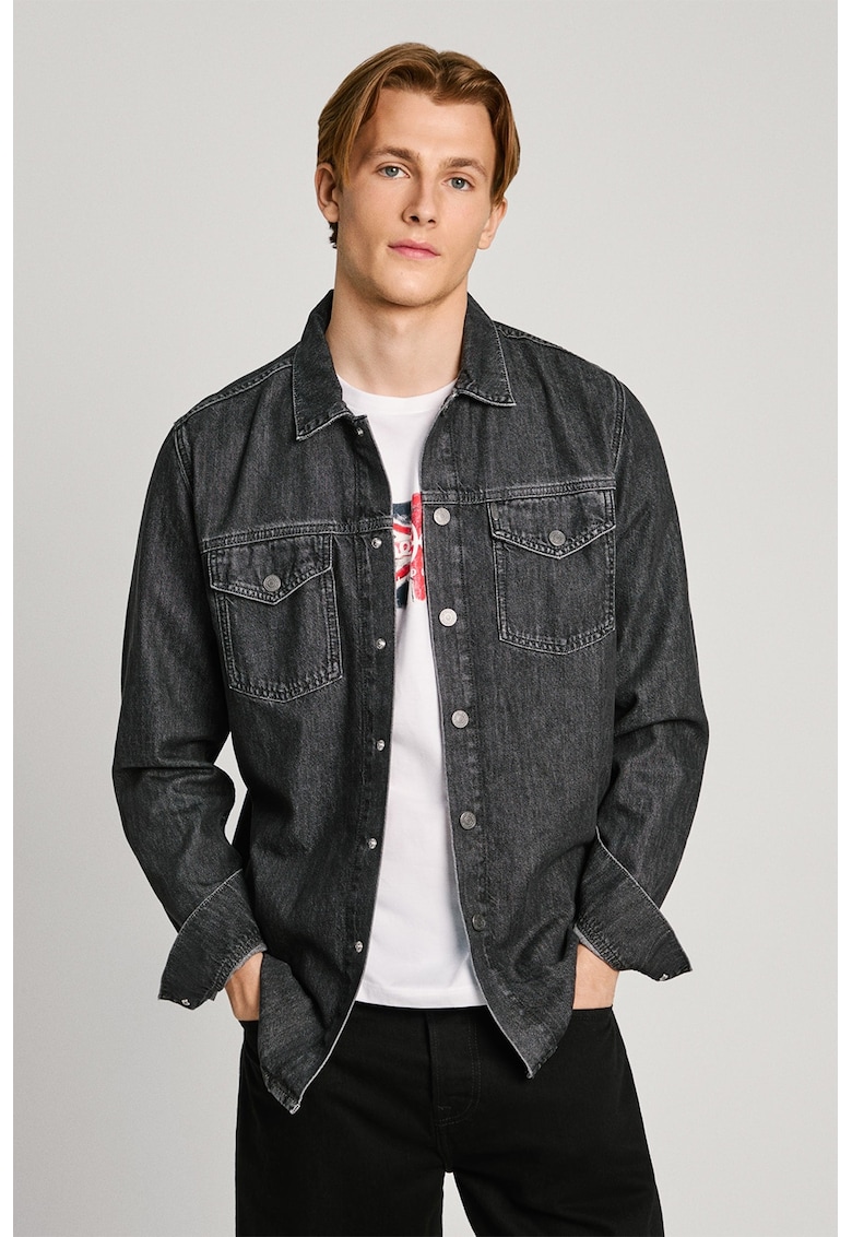 Дънкова риза с джобове на гърдите Pepe Jeans London