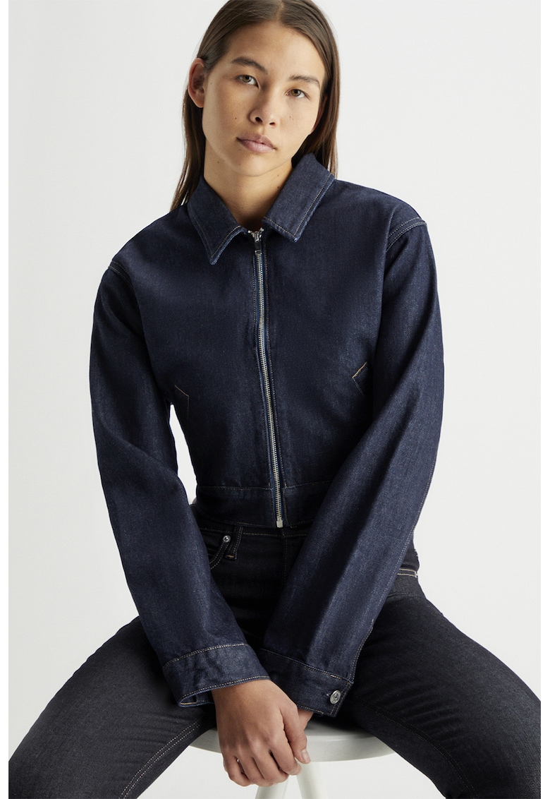 Дънково късо яке с цип CALVIN KLEIN JEANS