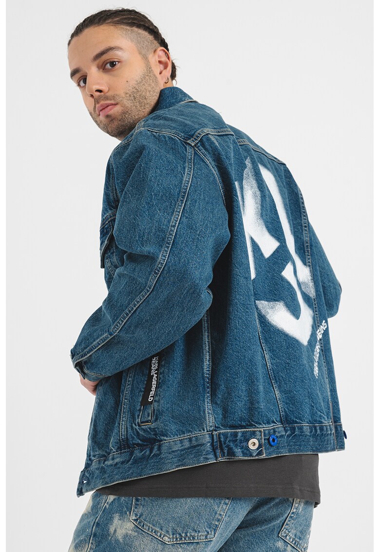 Дънково яке с лого KARL LAGERFELD JEANS