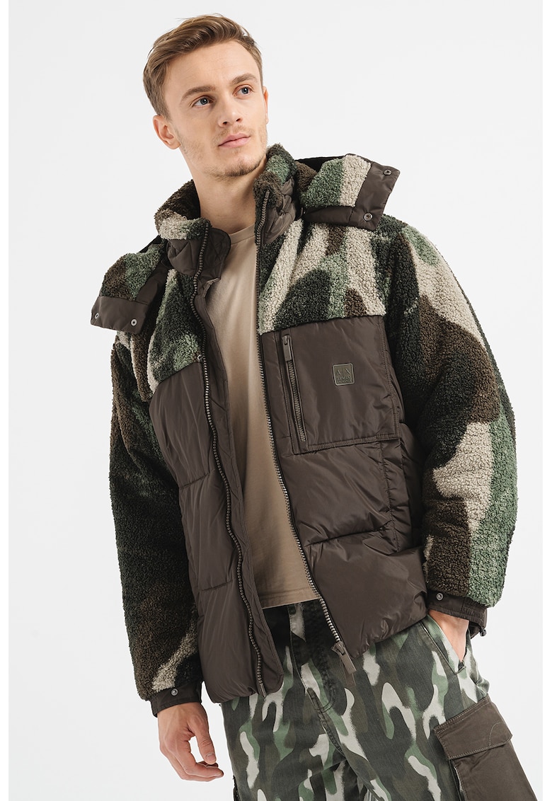 Зимно яке с джоб на гърдите с цип ARMANI EXCHANGE