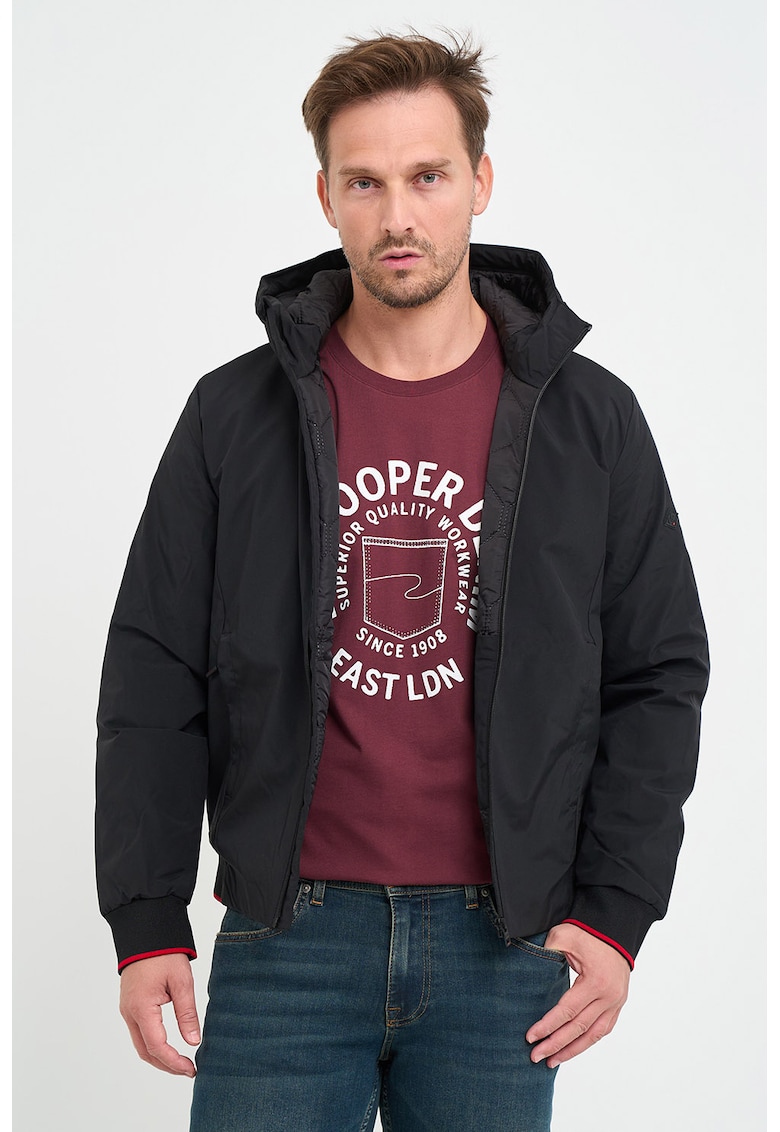 Зимно яке с качулка и джобове встрани Lee Cooper