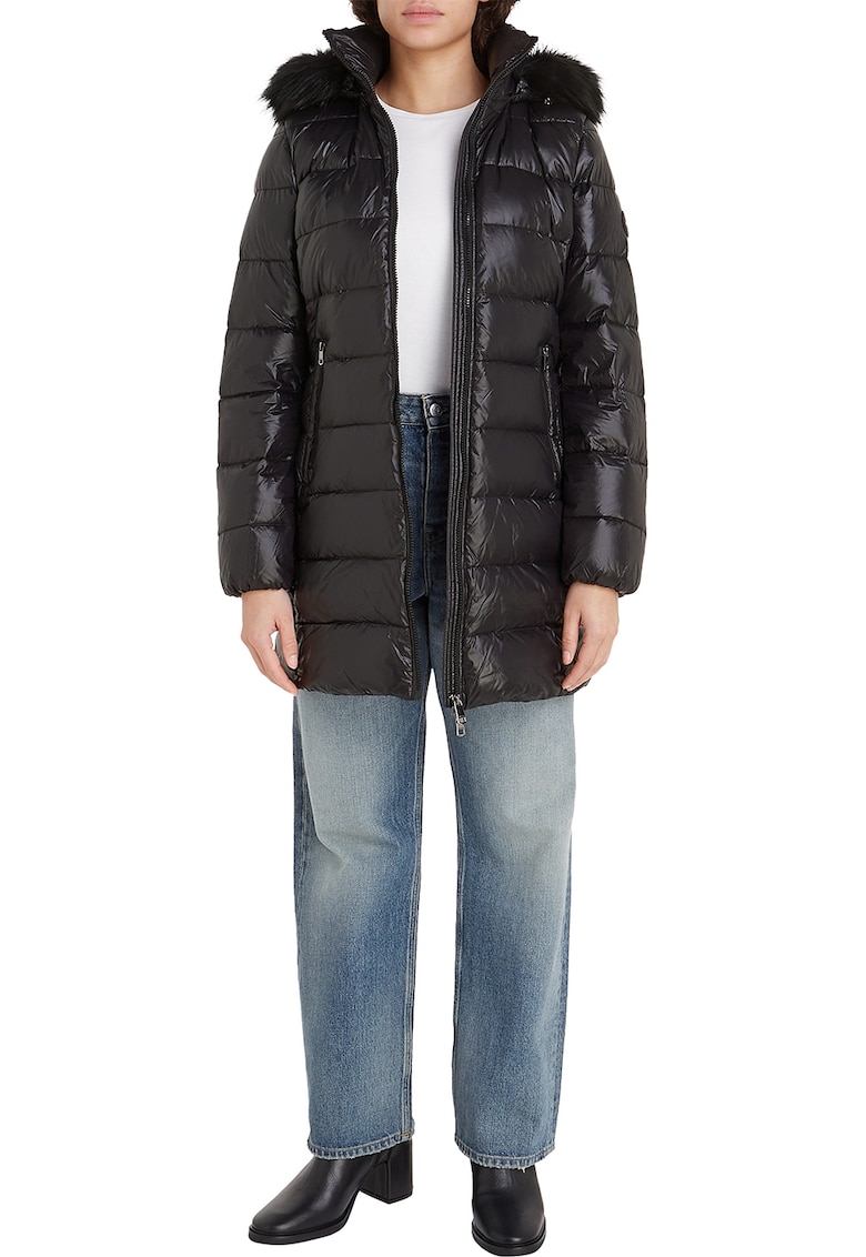 Зимно яке с качулка и пухена вата Tommy Hilfiger