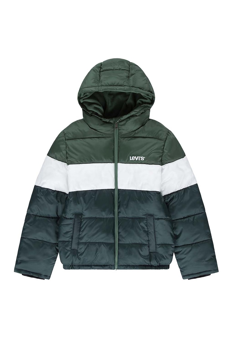Зимно яке с качулка и цветен блок Levis