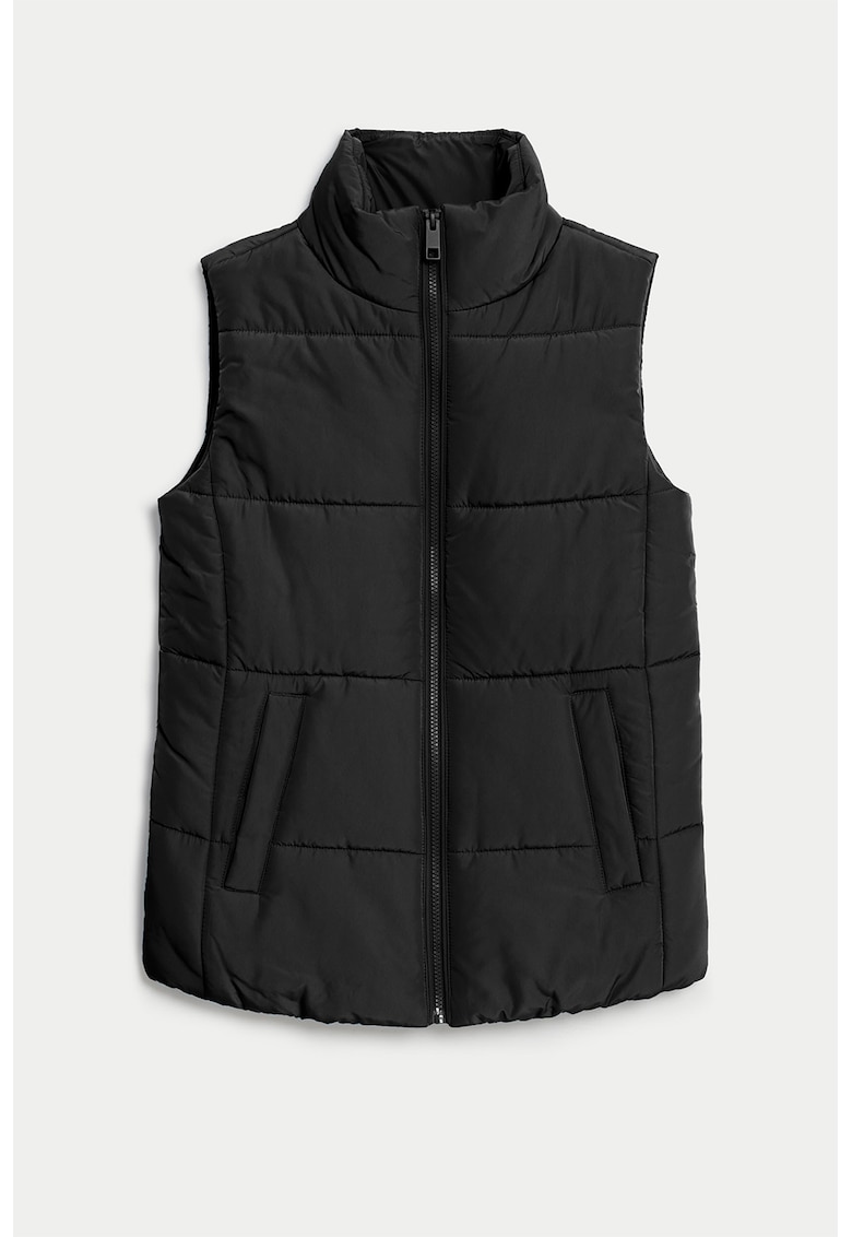 Капитониран елек с джобове встрани Marks  Spencer