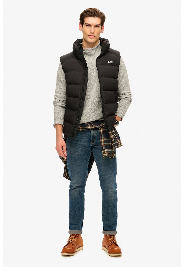 Капитониран елек с джобове с цип SUPERDRY