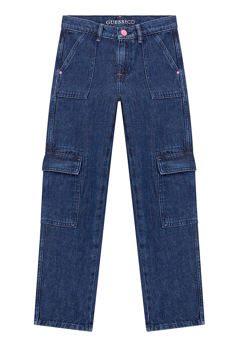 Карго дънки с джобове с капаче GUESS KIDS