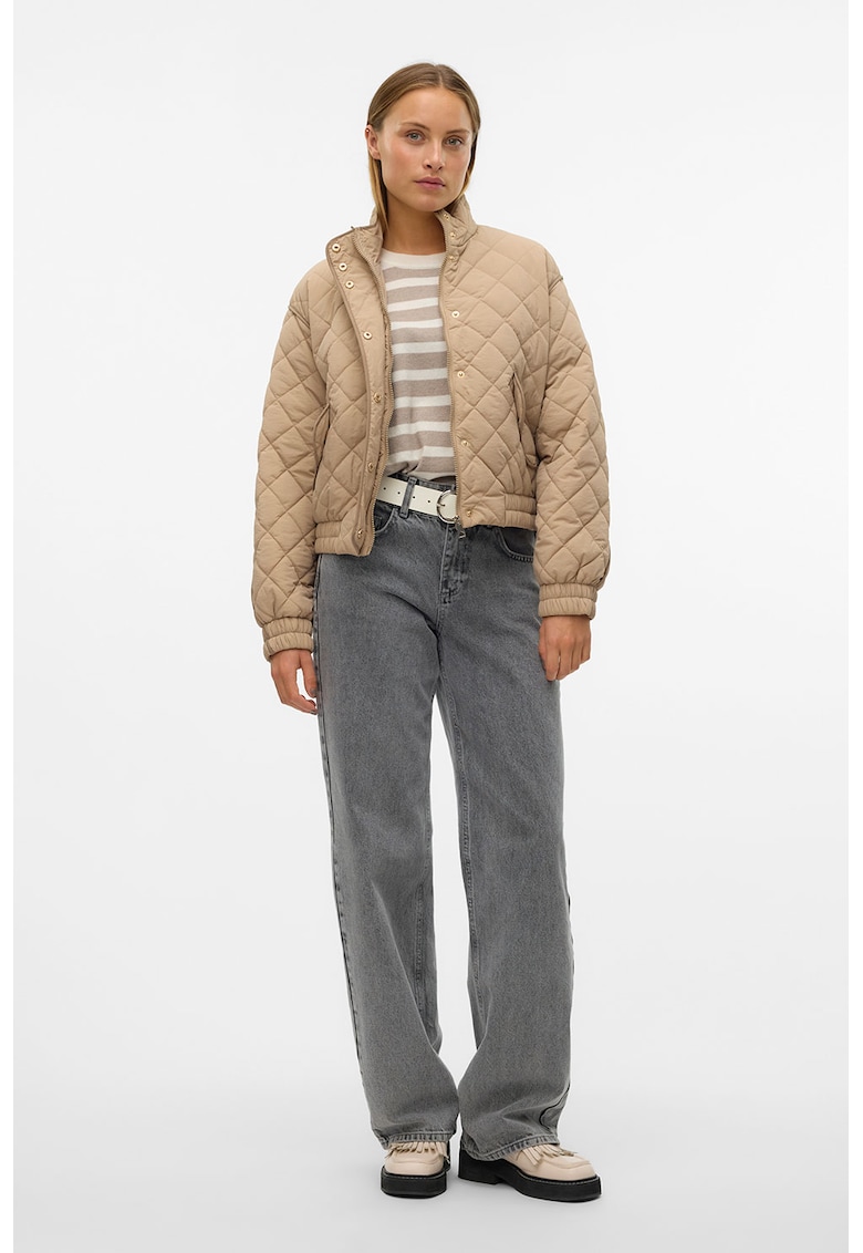Карирано зимно яке с джобове Vero Moda