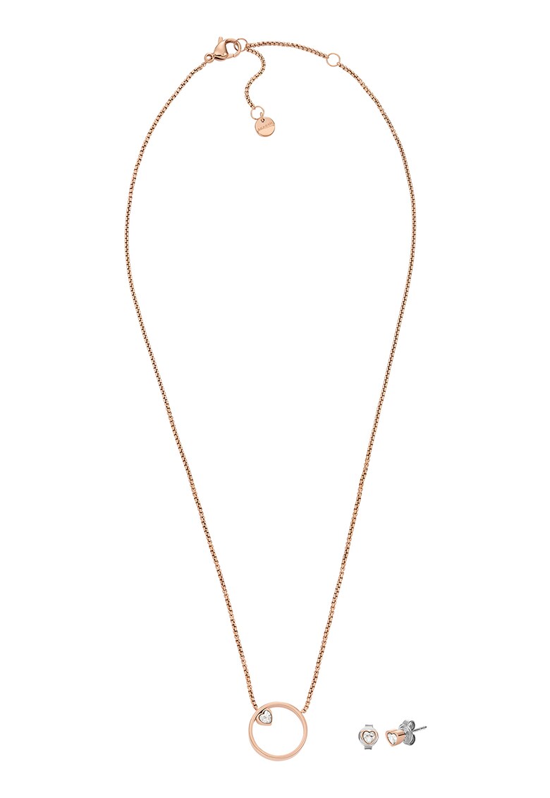 Колие и обеци с кристали Skagen