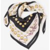 Копринен шал с принт Moschino