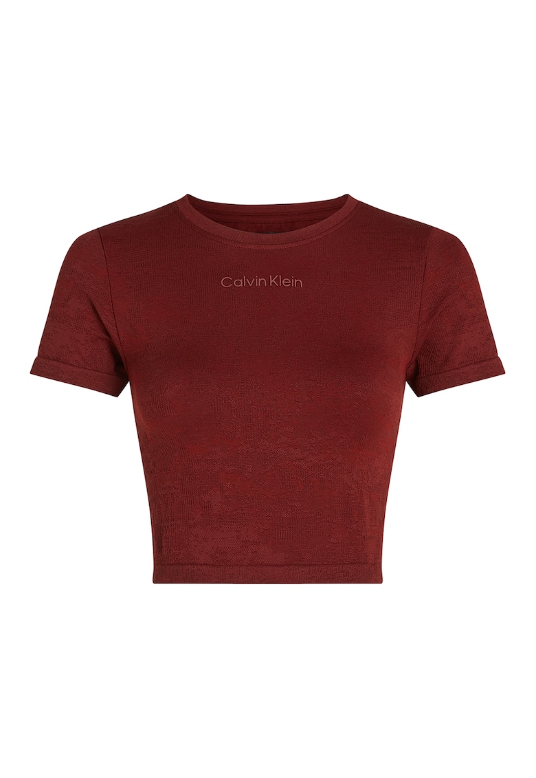 Къса фитнес тениска с лого CALVIN KLEIN