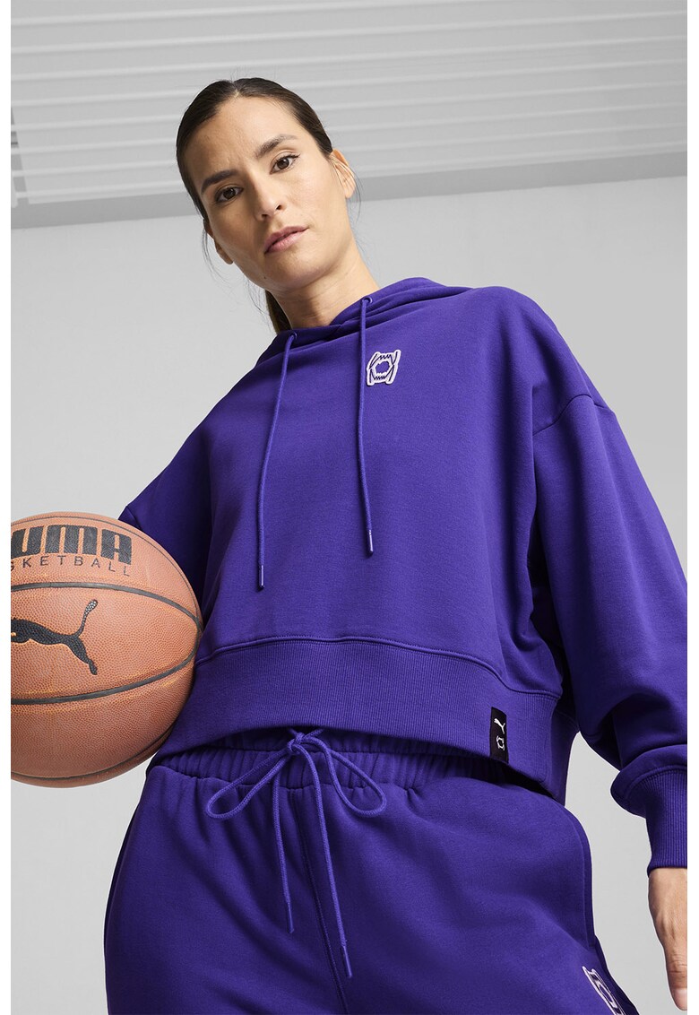 Късо баскетболно худи Pivot с лого Puma