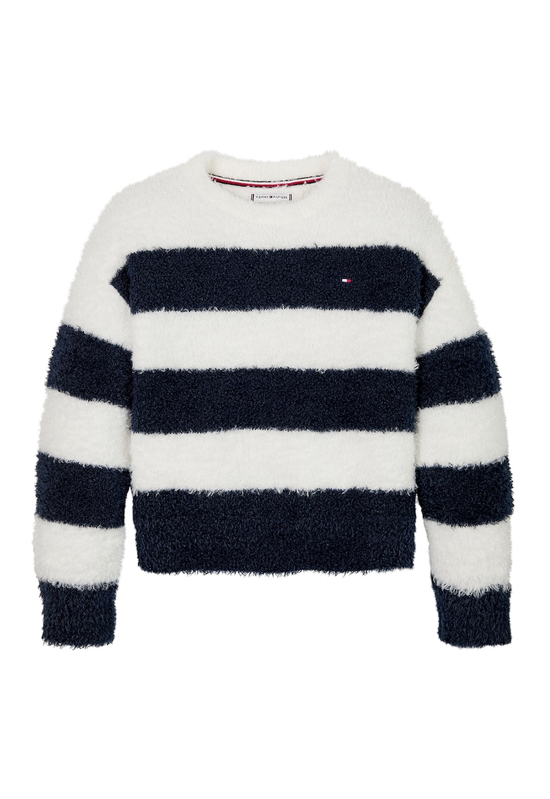 Мъхест пуловер с райе Tommy Hilfiger