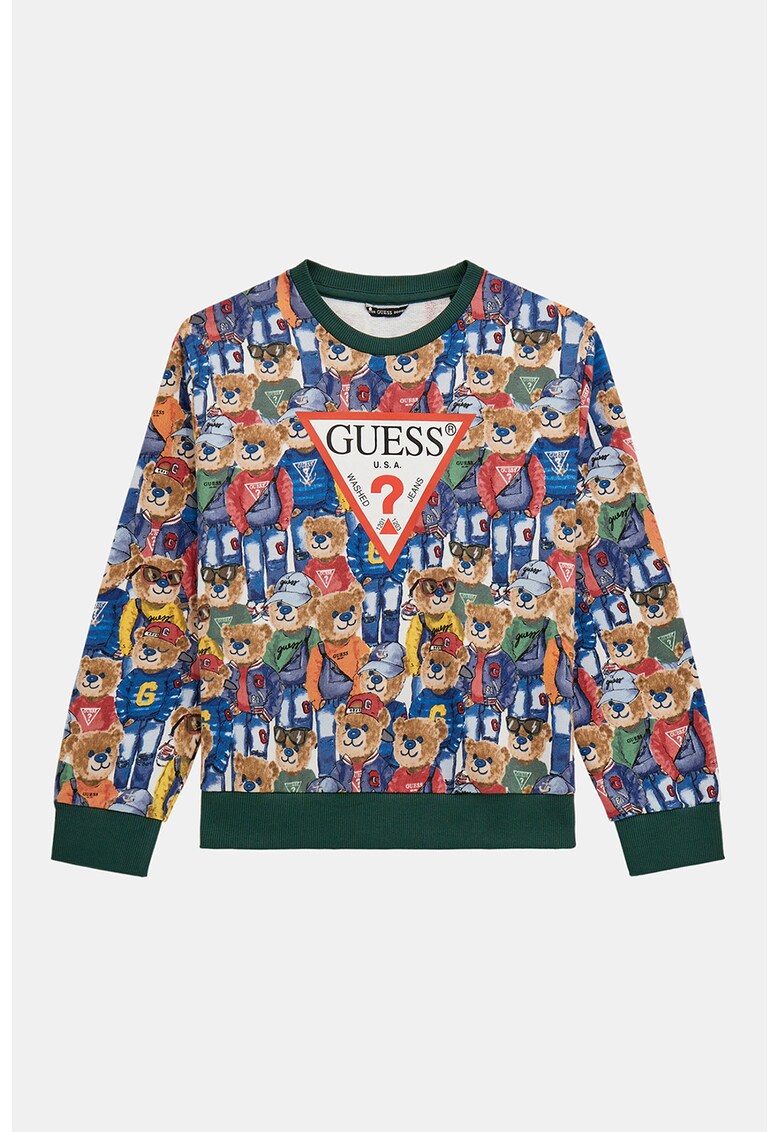 Памучен суитшърт с лого GUESS KIDS