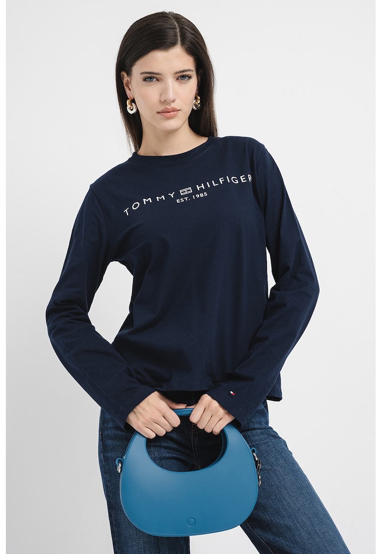 Памучна блуза с лого Tommy Hilfiger