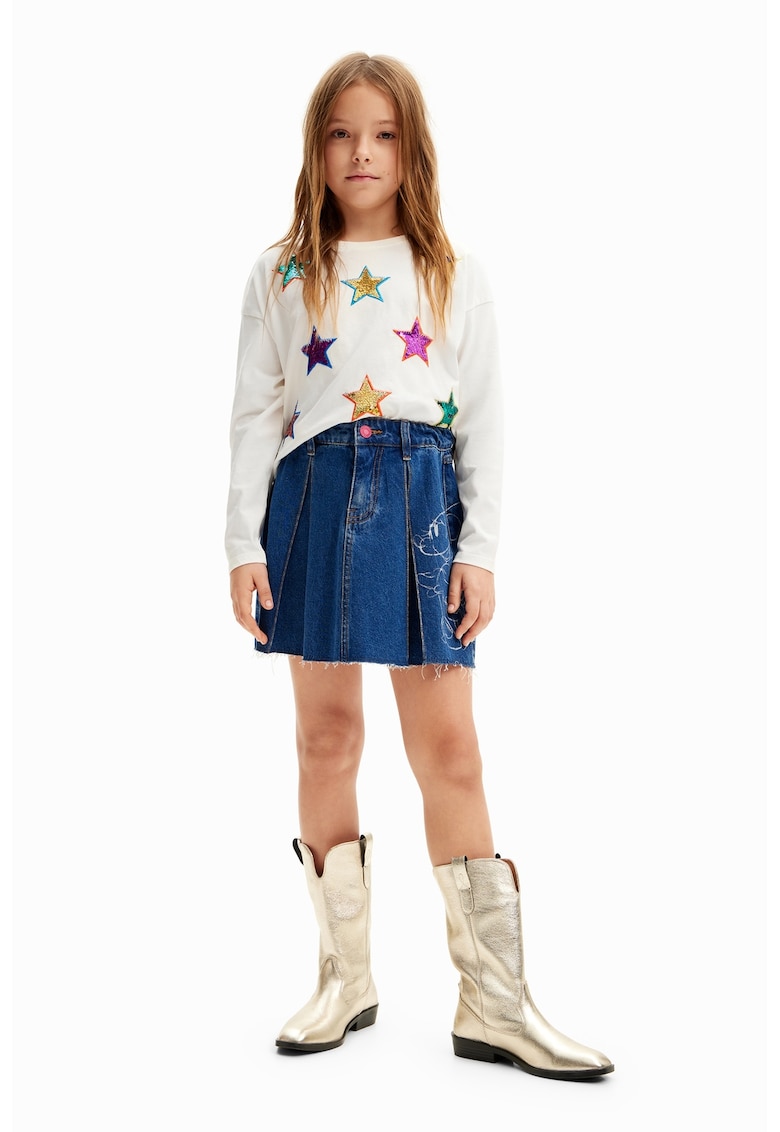 Памучна блуза с пайети DESIGUAL